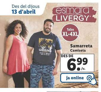 Lidl Samarreta camiseta oferta