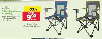 Lidl Silla plegable rocktrail oferta