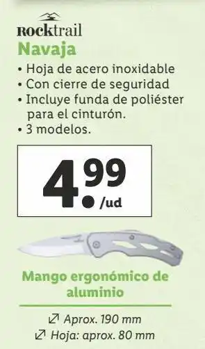 Lidl Navajas rocktrail oferta