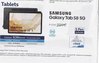 Movistar Samsung tab s8 5g oferta