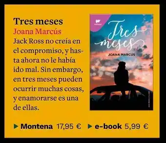 Casa del Libro Tres meses joana marcús oferta