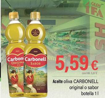 Cash Ifa Aceite oliva carbonell original o sabor oferta
