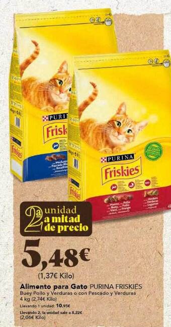 Gadis Alimento para gato purina friskies oferta