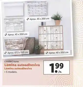 Lidl Livarno home lamina autoadhesiva oferta
