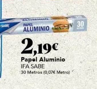 Gadis Papel aluminio ifa sabe oferta