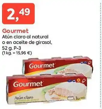 Suma Supermercados Gourmet atún claro al natural o en aceite de girasol oferta