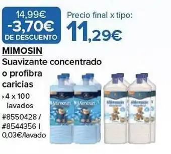 Costco Mimosin suavizante concentrado o profibra caricias oferta