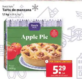 Lidl Dutch style tarta de manzana oferta