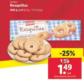 Lidl Sondey rosquillas oferta