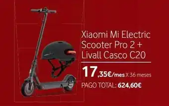 Xiaomi mi electric scooter pro 2+ livall casco c20