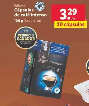 Lidl Bellarom cápsula de café intenso oferta