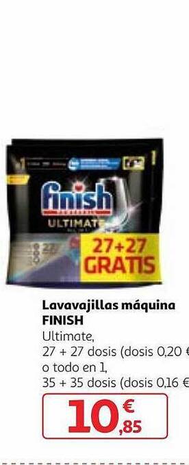 Alcampo Lavavajillas máquina finish oferta