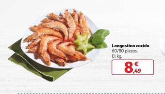 Alcampo Langostino cocido oferta