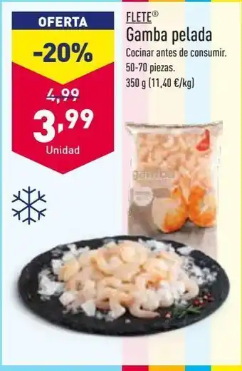 ALDI Gambas peladas oferta
