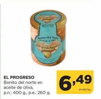 Alimerka El progresso bonito del norte en aceite de olliva oferta