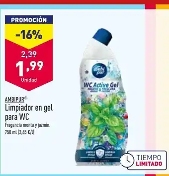 ALDI Limpiadores en gel para wc ambi pur oferta