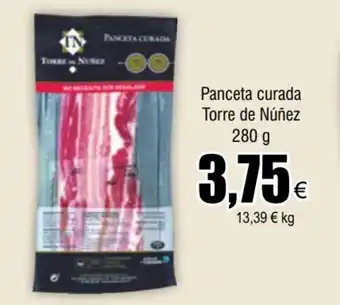 FROIZ Panceta Curada Torre de Núñez 280g oferta