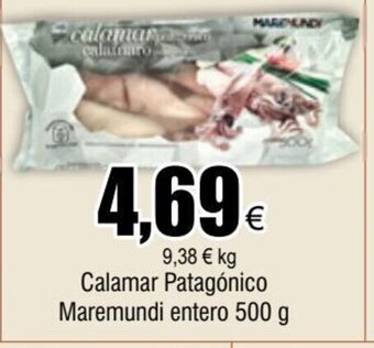 FROIZ Calamar Patagónico Maremundi Entero 500 g oferta