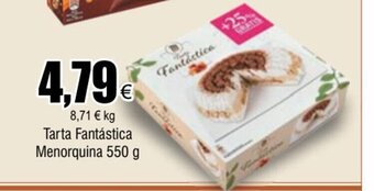 FROIZ Tarta Fantástica Menorquina 550 g oferta