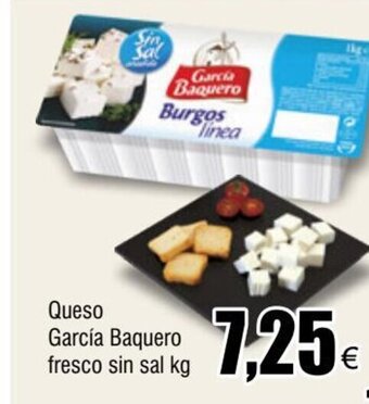 FROIZ Queso García Baquero Fresco Sin Sal kg oferta
