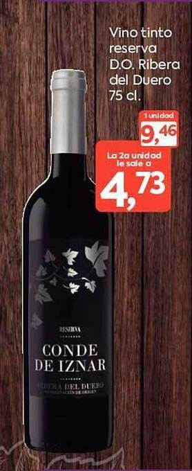 Suma Supermercados Vino tinto reserva d.o. ribera del duero oferta