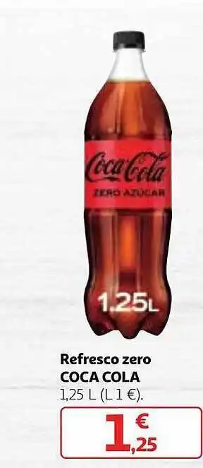 Alcampo Refresco zero coca cola oferta