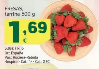 HiperDino Tarrina fresas oferta