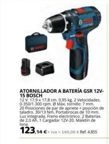 Coferdroza Atornillador a batería bosch oferta