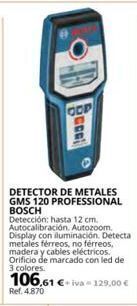 Coferdroza Detector de metales bosch oferta
