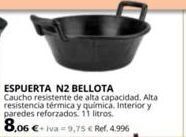 Coferdroza Espuerta n2 bellota caucho resistente de alta capacidad. alta resistencia térmica y química. interior y paredes reforzados. 1 oferta