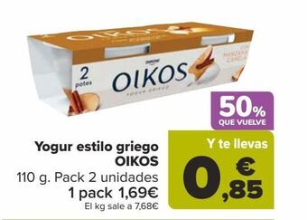 Carrefour Yogur estilo griego oikos oferta