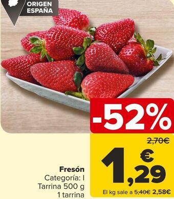 Carrefour Fresón oferta