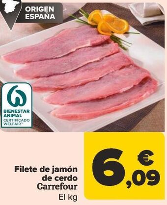 Carrefour Filete de jamón de cerdo carrefour oferta
