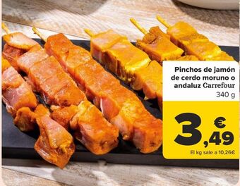 Carrefour Pinchos de jamón de cerdo moruno o andaluz carrefour oferta