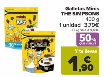 Carrefour Galletas minis the simpsons oferta