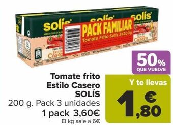Carrefour Tomate frito estilo casero solís oferta