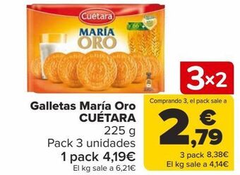 Carrefour Galletas maría oro cuétara oferta