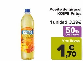 Carrefour Aceite de girasol koipe fritos oferta