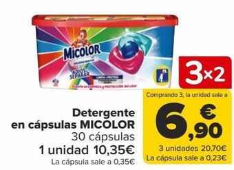 Carrefour Detergente en cápsulas micolor oferta