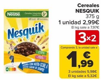 Carrefour Cereales nesquik oferta