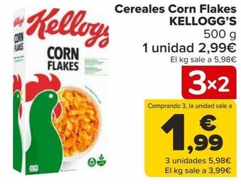 Carrefour Cereales corn flakes kellogg's oferta