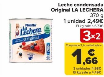 Carrefour Leche condensada original la lechera oferta