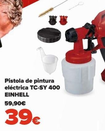 Carrefour Pistola de pintura eléctrica tc-sy 400 einhell oferta