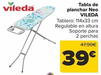 Carrefour Tabla de planchar neo vileda oferta