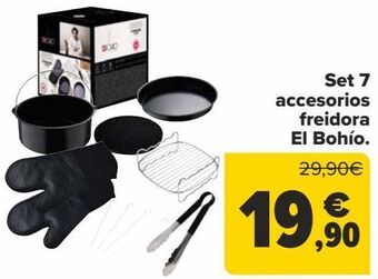 Carrefour Set 7 accesorios freidora el bohío oferta