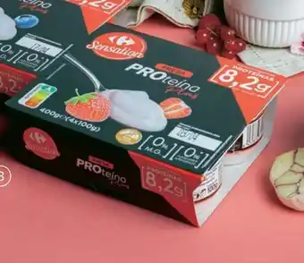 Carrefour Postre proteína plus arándanos o fresa oferta