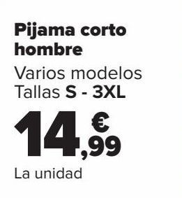 Carrefour Pijama corto hombre oferta