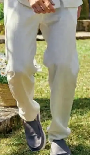 Carrefour Pantalón jogger con lino hombre oferta