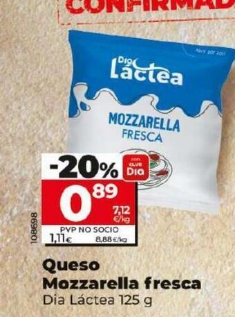Maxi Dia Mozzarella dia oferta