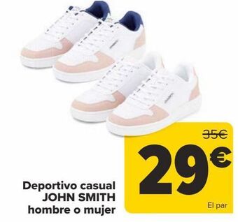Carrefour Deportivo casual john smith hombre o mujer oferta